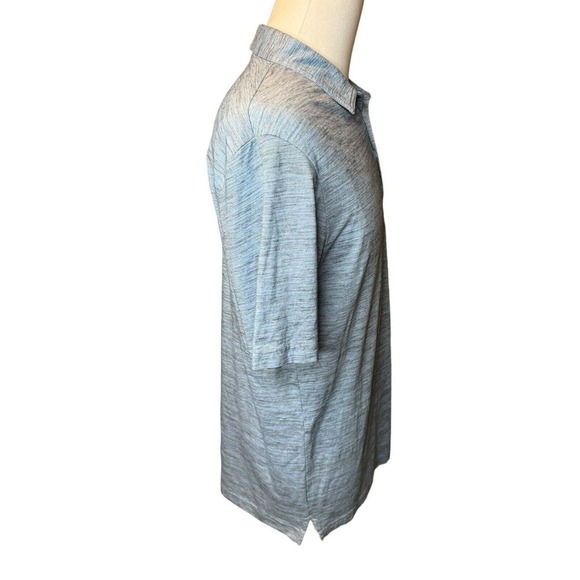 Travis Mathew Mens Golf Polo Shirt Size Large Blue Poly Cotton - Picture 6 of 8